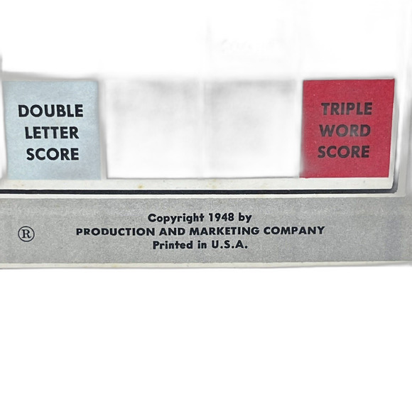 Vintage Red Scrabble Crossword Game 1948-1953 COMPLETE, NICE! - Picture 3 of 5